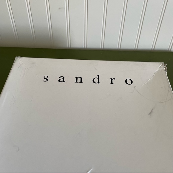 NWT Sandro SACHA Mid Calf Boots in Noir/Black - Picture 11 of 13